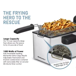 Elite Gourmet 3.5-qt. Immersion Deep Fryer With Timer -Zojirushi Sales Store 1560406 ALT4