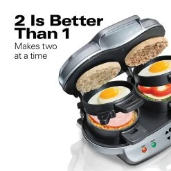 Hamilton Beach Dual Breakfast Sandwich Maker 11 Hamilton Beach Dual Breakfast Sandwich Maker -Zojirushi Sales Store 1824377 ALT3