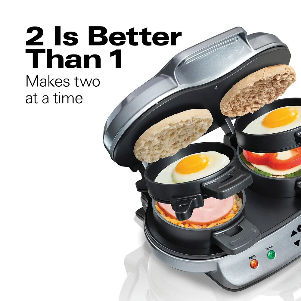 Hamilton Beach Dual Breakfast Sandwich Maker 6 Hamilton Beach Dual Breakfast Sandwich Maker - Image 4