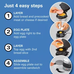 Hamilton Beach Breakfast Sandwich Maker 13 Hamilton Beach Breakfast Sandwich Maker -Zojirushi Sales Store 1825326 ALT5