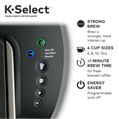 Keurig® K-Select® Single-Serve K-Cup Pod® Coffee Maker With Strength Control -Zojirushi Sales Store 3292246 ALT5