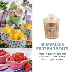 Elite Gourmet 4-qt. Old-Fashioned Ice Cream Maker -Zojirushi Sales Store 3524614 ALT2