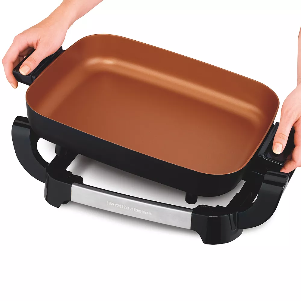 Hamilton Beach Copper Ceramic Skillet With Removable Pan 4 Hamilton Beach Copper Ceramic Skillet With Removable Pan - Image 2