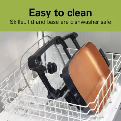 Hamilton Beach Copper Ceramic Skillet With Removable Pan 12 Hamilton Beach Copper Ceramic Skillet With Removable Pan -Zojirushi Sales Store 3753578 ALT4