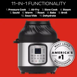 Instant Pot Duo Crisp 8-qt Pressure Cooker & Air Fryer Combo 11 Instant Pot Duo Crisp 8-qt Pressure Cooker & Air Fryer Combo -Zojirushi Sales Store 3904743 ALT3