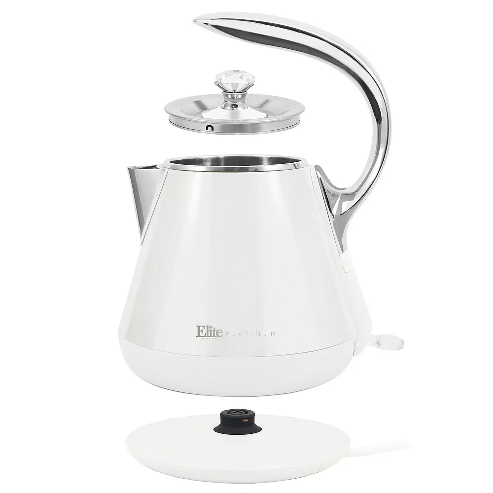 Elite Gourmet 1.2-Liter Stainless Steel Electric Kettle 4 Elite Gourmet 1.2-Liter Stainless Steel Electric Kettle - Image 2