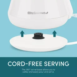 Elite Gourmet 1.2-Liter Stainless Steel Electric Kettle 13 Elite Gourmet 1.2-Liter Stainless Steel Electric Kettle -Zojirushi Sales Store 3977739 ALT6
