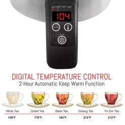 Elite Gourmet 1.7-Liter Programmable Cordless Electric Kettle -Zojirushi Sales Store 3977750 ALT3