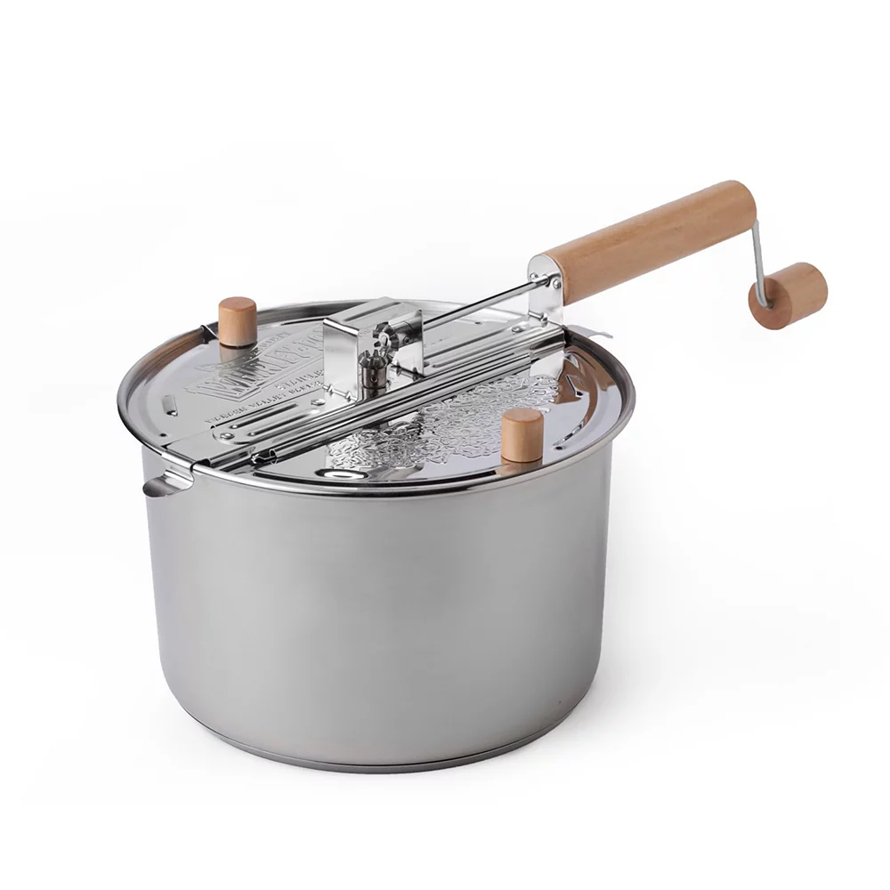 Wabash Valley Farms Stainless Steel Whirley-Pop Popcorn Popper Starter Set 4 Wabash Valley Farms Stainless Steel Whirley-Pop Popcorn Popper Starter Set - Image 2