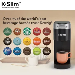 Keurig® K-Slim™ Single-Serve K-Cup Pod® Coffee Maker -Zojirushi Sales Store 4358976 ALT13