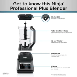 Ninja Professional Plus Blender With Auto-iQ -Zojirushi Sales Store 4359529 ALT3