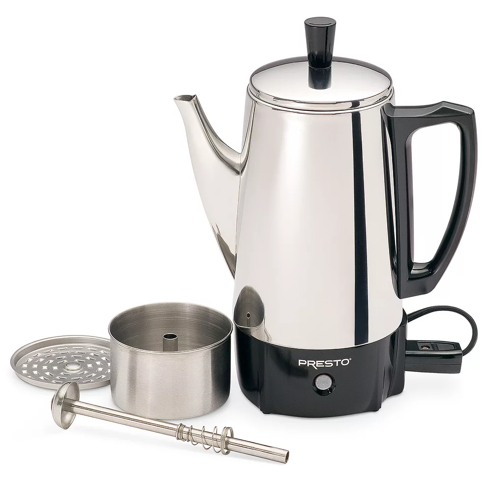 Presto 2-6 Cup Stainless Steel Percolator 4 Presto 2-6 Cup Stainless Steel Percolator - Image 2