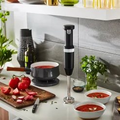 KitchenAid® KHBBV83 Cordless Variable Speed Hand Blender With Chopper & Whisk Attachment -Zojirushi Sales Store 4504130 ALT4