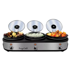 MegaChef 2.5-qt. Triple Slow Cooker & Buffet Server