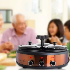MegaChef 1.5-qt. Triple Slow Cooker & Buffet Server -Zojirushi Sales Store 4654560 ALT5