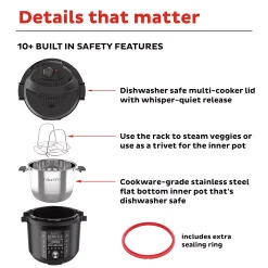 Instant Pot Pro 6-qt. Multi-Use Pressure Cooker 10 Instant Pot Pro 6-qt. Multi-Use Pressure Cooker -Zojirushi Sales Store 4921013 ALT2
