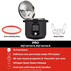 Instant Pot Pro 6-qt. Multi-Use Pressure Cooker 13 Instant Pot Pro 6-qt. Multi-Use Pressure Cooker -Zojirushi Sales Store 4921013 ALT6