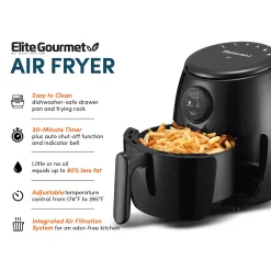 Elite Gourmet 2.1-qt. Compact Digital Air Fryer 12 Elite Gourmet 2.1-qt. Compact Digital Air Fryer -Zojirushi Sales Store 4979191 ALT4