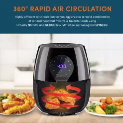 Elite Gourmet 5.3-qt. Digital Air Fryer -Zojirushi Sales Store 4979201 ALT4