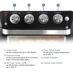 Elite Gourmet X-Large Air Fryer Oven -Zojirushi Sales Store 4979202 ALT4