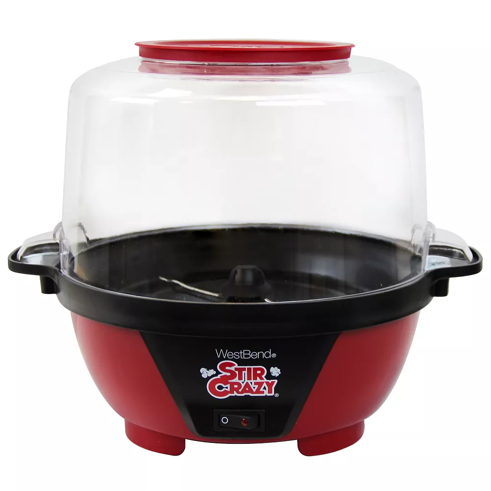 West Bend Stir Crazy 6-qt. Electric Hot Oil Popcorn Popper Machine 3 West Bend Stir Crazy 6-qt. Electric Hot Oil Popcorn Popper Machine