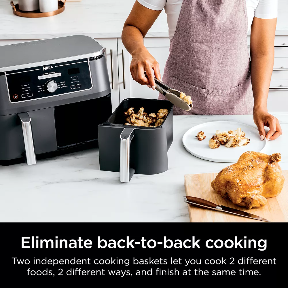 Ninja Foodi 10 Qt. XL Dualzone 2-Basket Air Fryer With 6 Functions 8 Ninja Foodi 10 Qt. XL Dualzone 2-Basket Air Fryer With 6 Functions - Image 6