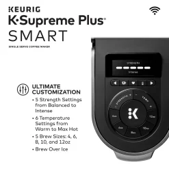 Keurig® K-Supreme™ Plus SMART Single-Serve Coffee Maker With WiFi Compatibility And 5 Brew Sizes – Black -Zojirushi Sales Store 5165782 ALT4