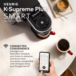 Keurig® K-Supreme™ Plus SMART Single-Serve Coffee Maker With WiFi Compatibility And 5 Brew Sizes – Black -Zojirushi Sales Store 5165782 ALT5