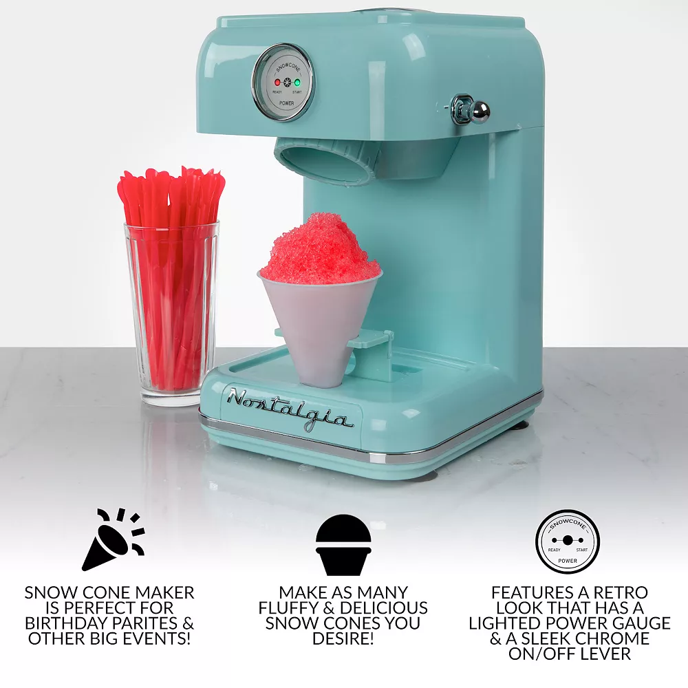 Nostalgia Electrics Classic Retro Snow Cone Maker 4 Nostalgia Electrics Classic Retro Snow Cone Maker - Image 2