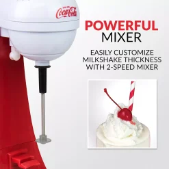 Nostalgia Electrics Coca-Cola Limited Edition Two-Speed Milkshake Maker 10 Nostalgia Electrics Coca-Cola Limited Edition Two-Speed Milkshake Maker -Zojirushi Sales Store 5180522 ALT3