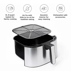 Chefman 8-qt. Stainless Steel TurboFry Digital Air Fryer -Zojirushi Sales Store 5196718 ALT2