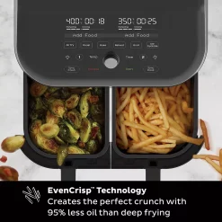 Instant Pot Vortex Plus Black Dual-Basket 8-in-1 Air Fryer With ClearCook 13 Instant Pot Vortex Plus Black Dual-Basket 8-in-1 Air Fryer With ClearCook -Zojirushi Sales Store 5267327 ALT5