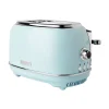 Haden 75027 Heritage 2 Slice Wide Slot Stainless Steel Bread Toaster, Turquoise -Zojirushi Sales Store 5414042