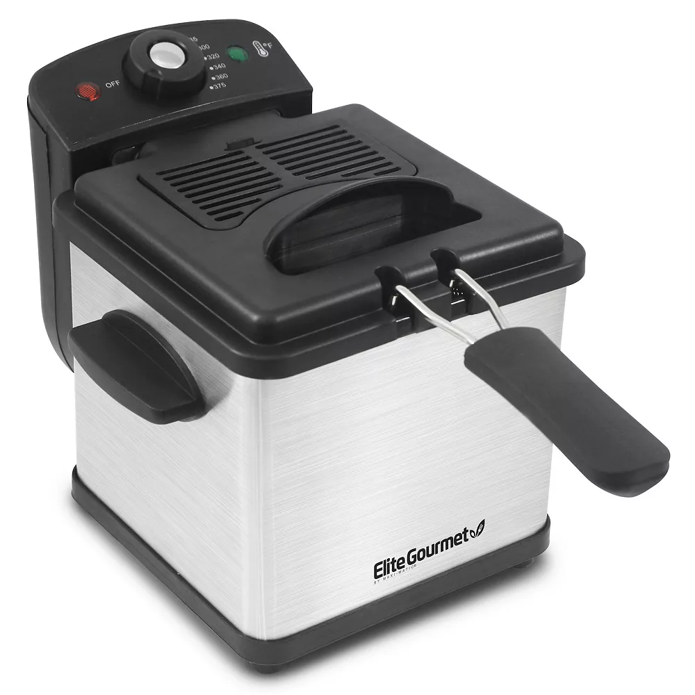 Elite 1.6-qt. Stainless Steel Deep Fryer 3 Elite 1.6-qt. Stainless Steel Deep Fryer