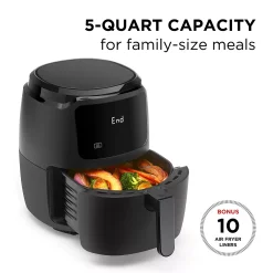 Chefman TurboFry Matte Black 5-qt. Digital Air Fryer -Zojirushi Sales Store 5503045 ALT2