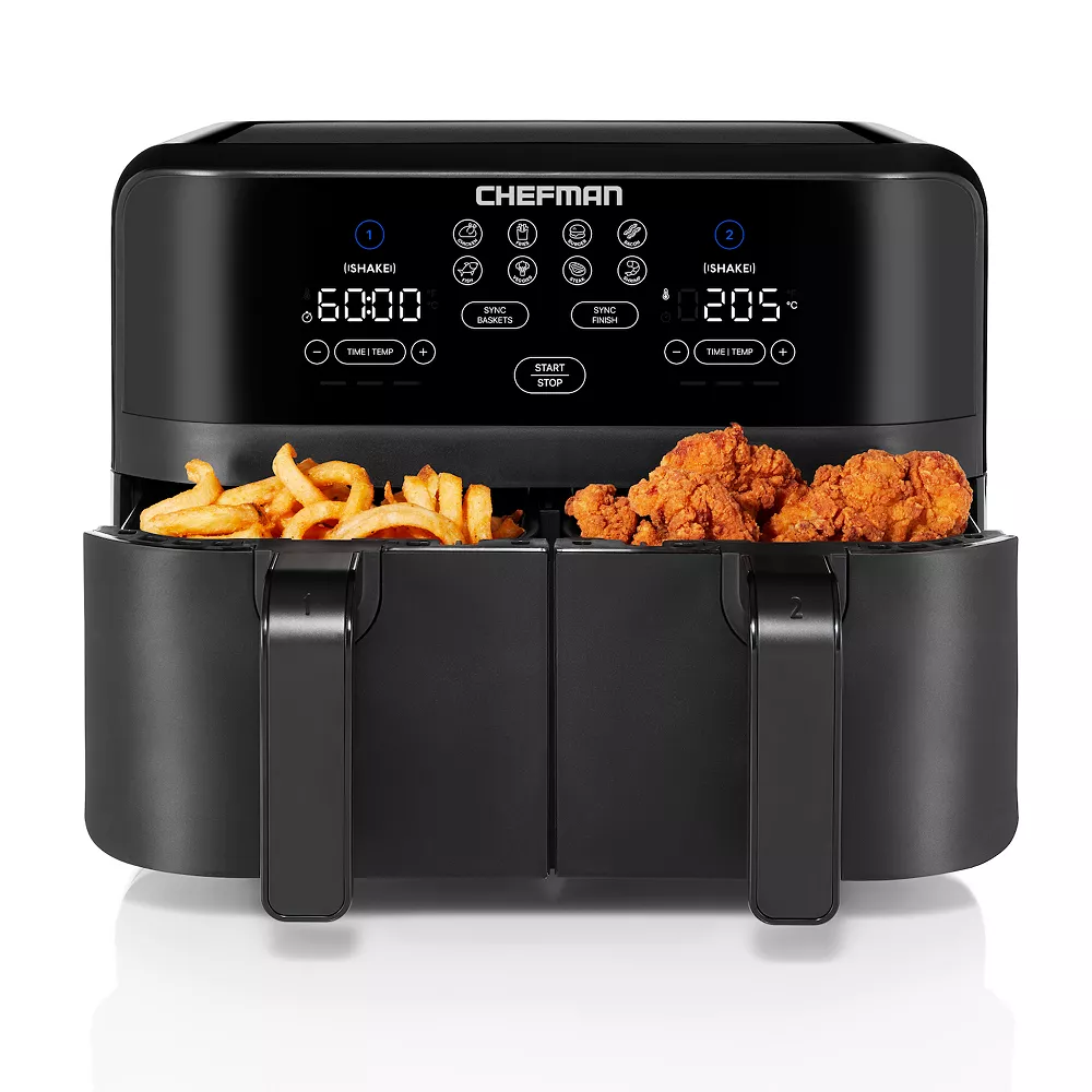 Chefman TurboFry Digital Touch Dual Basket Air Fryer 6 Chefman TurboFry Digital Touch Dual Basket Air Fryer - Image 4