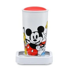 Disney's Mickey & Friends Glass Top Mug Warmer, Mug & Lid Set