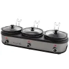 MegaChef Triple 2.5-qt. Slow Cooker & Buffet Server -Zojirushi Sales Store 5763550 Silver