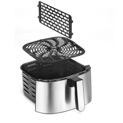 Chefman 8-qt. TurboFry Stainless Steel Air Fryer With Basket Divider -Zojirushi Sales Store 5772121 ALT3
