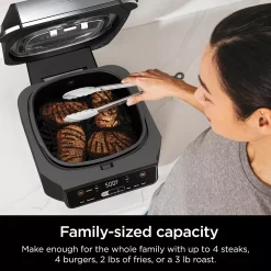 Ninja Foodi 6-in-1 Indoor Grill & Air Fryer Plus Broil, Bake, Roast & Dehydrate -Zojirushi Sales Store 5799750 ALT2