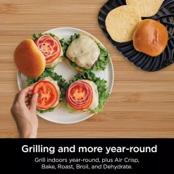 Ninja Foodi 6-in-1 Indoor Grill & Air Fryer Plus Broil, Bake, Roast & Dehydrate -Zojirushi Sales Store 5799750 ALT3