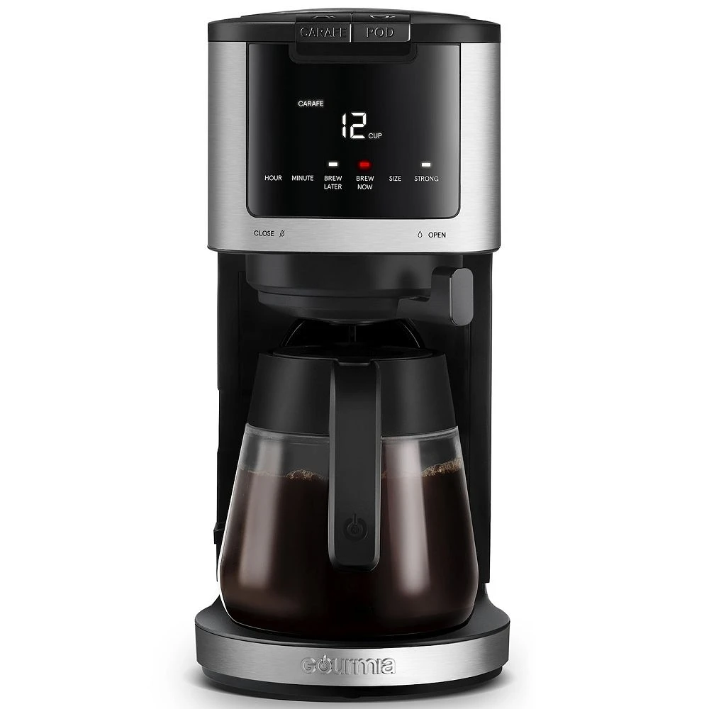 Gourmia 2-in-1 Single Serve & 12-Cup Coffee Maker With Keep Warm, Compatible With K-Cup® Coffee Pods 3 Gourmia 2-in-1 Single Serve & 12-Cup Coffee Maker With Keep Warm, Compatible With K-Cup® Coffee Pods