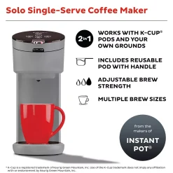 Instant Pot Solo Single-Serve 2-in-1 Coffee Maker -Zojirushi Sales Store 5817834 ALT