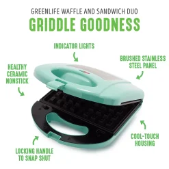 GreenLife Waffle Maker & Panini Press Grill -Zojirushi Sales Store 5926187 ALT4