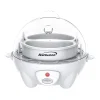 Brentwood TS-1045W Electric Boiled Egg Cooker For 7 Eggs With Omelet Tray, White