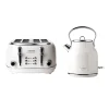 Haden Heritage 1.7 Liter Electric Tea Kettle & 4 Slice Wide Slot Toaster, White -Zojirushi Sales Store 5957550