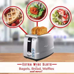 Brentwood Appliances Brentwood Select Extra Wide 2 Slot Stainless Steel Toaster -Zojirushi Sales Store 5959654 ALT3