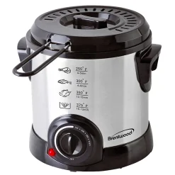 Brentwood Appliances Brentwood 1 Liter Electric Deep Fryer In Stainless Steel