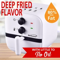 Brentwood Appliances Brentwood 1 Quart Small Electric Air Fryer With 60min Timer And Temp Control- White -Zojirushi Sales Store 5959929 ALT3