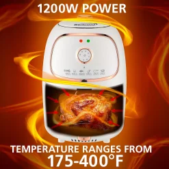 Brentwood Appliances Brentwood 2 Quart Small Electric Air Fryer With Timer And Temp Control- White -Zojirushi Sales Store 5959952 ALT3